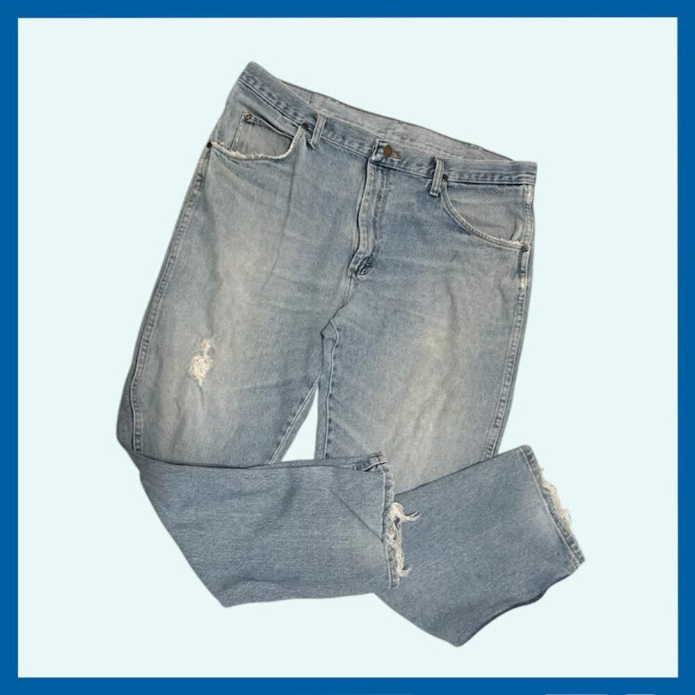 Authentically Distressed Wrangler Jeans